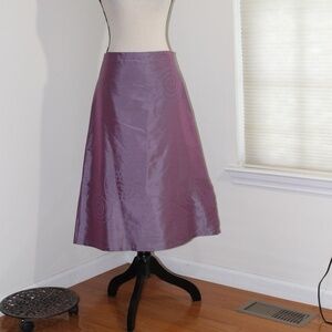 Shihreen, skirt  iridescent purple with embroidered stitching.....